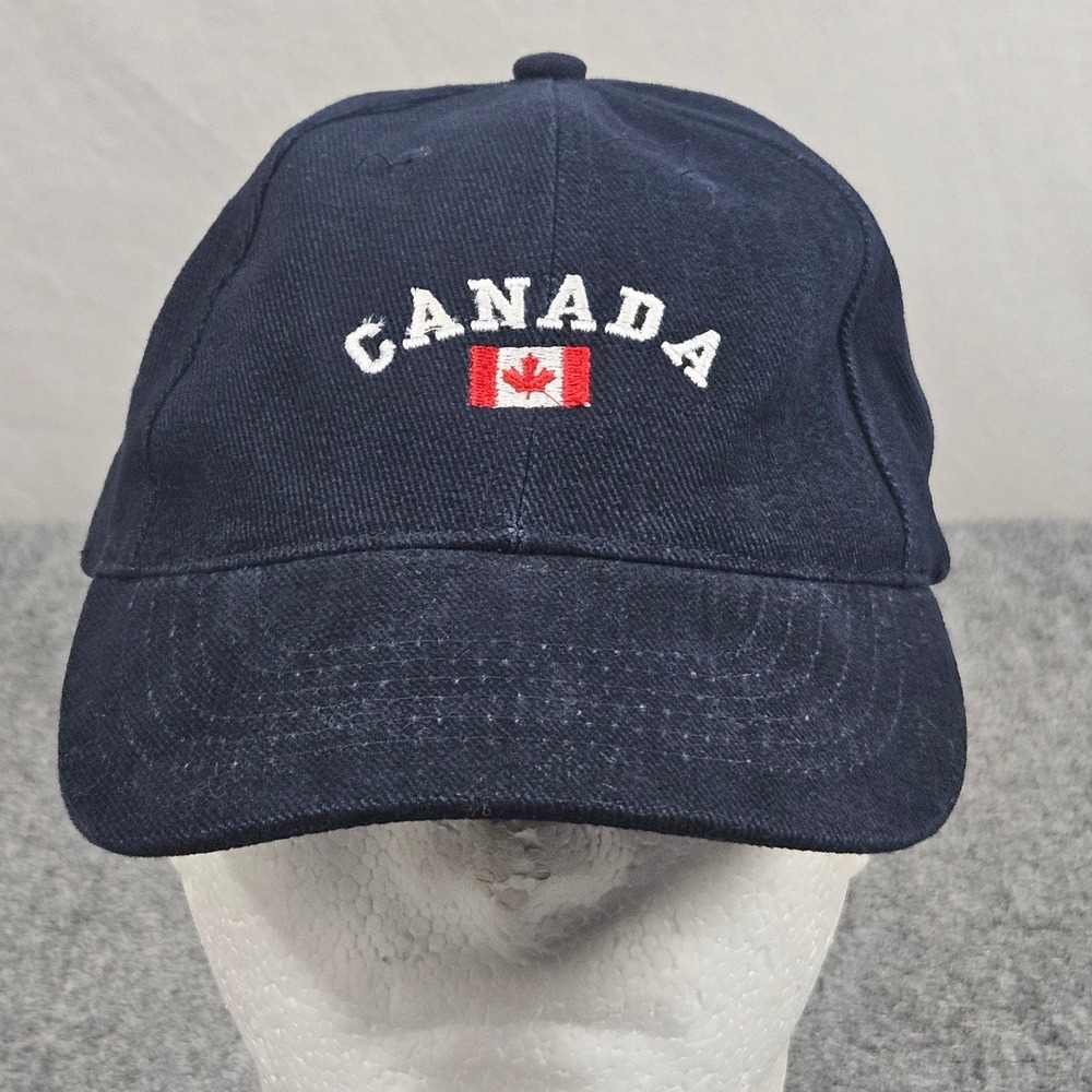 Canadian Flag Hat Canada Cap Navy Blue Embroidered Souvenir Tourist Dad Hat